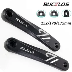 BUCKLOS MTB Electric Bike Crank Square/Diamond/Spline Crank Arm 152/170/175mm Replacement Left Hand Bicycle Crankset Cycling Par
