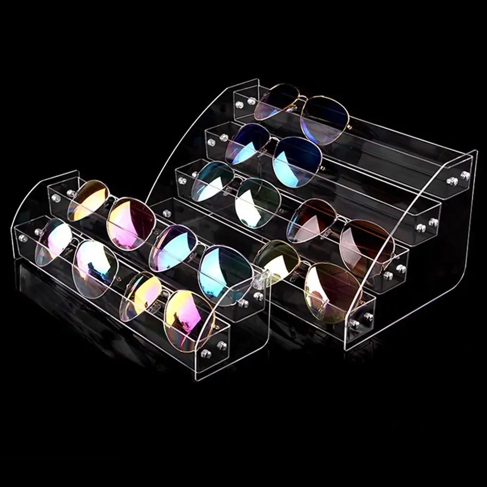 

Acrylic Glasses Display Stand Multi Layers Jewelry Organizer Nail Polish Shelf Eyeglass Frame Showing Rack Sunglass Storage Box