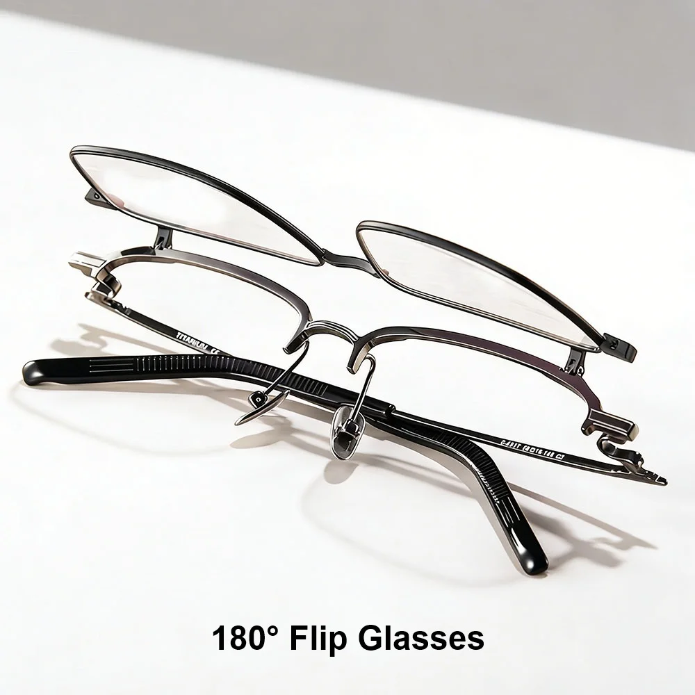 eyeluyan-180°-flip-up-glasses-frame-pure-titanium-lightweight-comfortable-portable-flip-optical-myopia-spectacle-frame