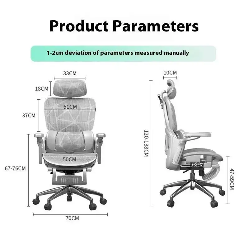 Silla con ruedas de pedal Soporte ergonómico para respaldo Reposabrazos robótico 8D 360 ° Muebles de oficina ergonómicos Silla cómodos con rotación