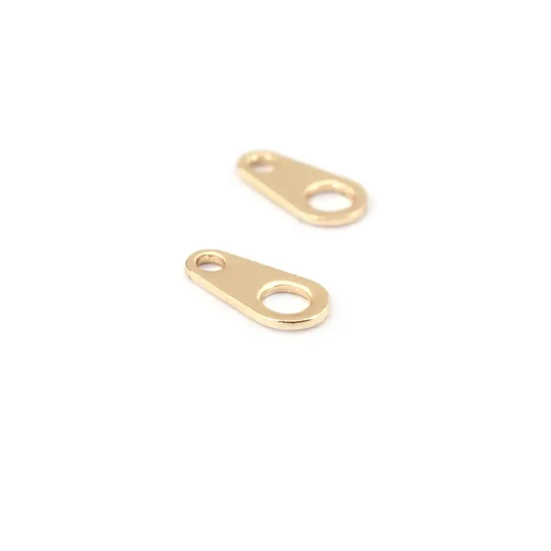 40 PZ 6x3.5MM 9x3MM 10x4MM 18K Colore Oro Ottone 2 fori Catenacci e Catene Connettore Catena di Gioielli Che Fanno Forniture Risultati Fai Da Te