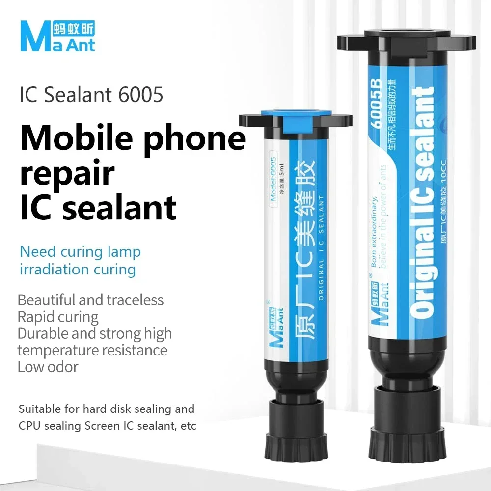 

MaAnt 6005 5 мл 10 мл клей для ремонта мобильных телефонов для мобильного телефона, материнской платы компьютера, жесткого диска, экрана процессора, инструмент для ремонта микросхем