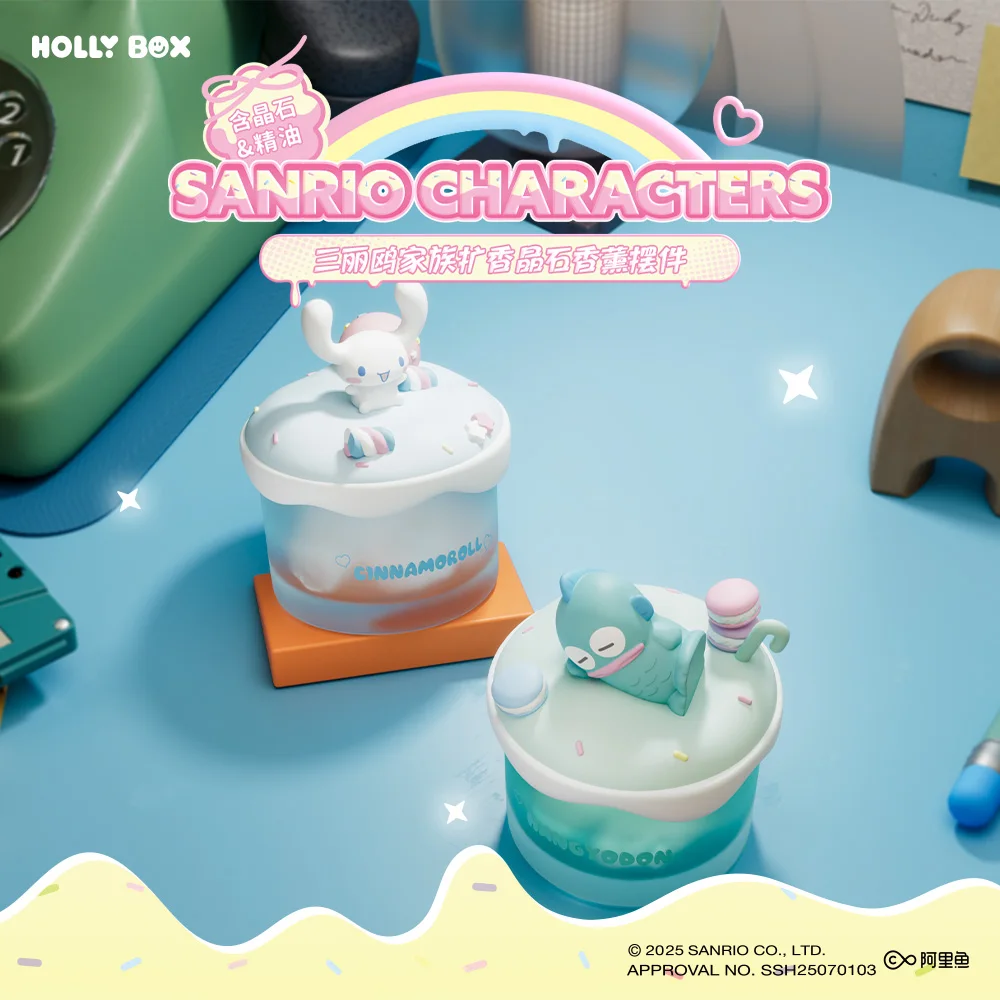 산리오 패밀리 디퓨저 스파 스톤 아로마테라피 장식품 탁상 트렌디 장난감 피규어 고급 선물 쿠로미 시나모롤 멜로디