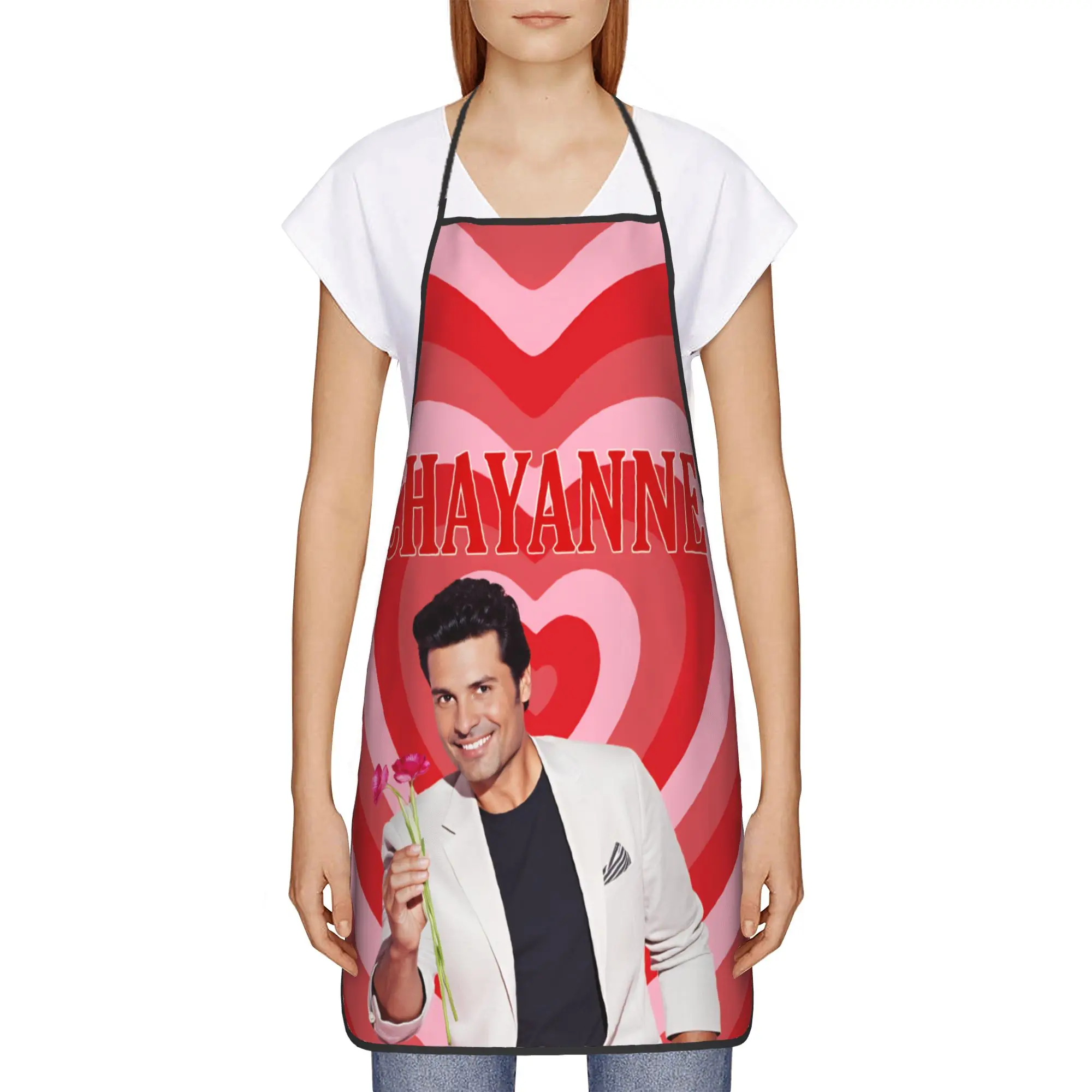 Chayanne Puerto Rican Latin Pop Singer Apron  Household Custom Kitchen Accessories Manicure Restraunt Aprons without Pocket