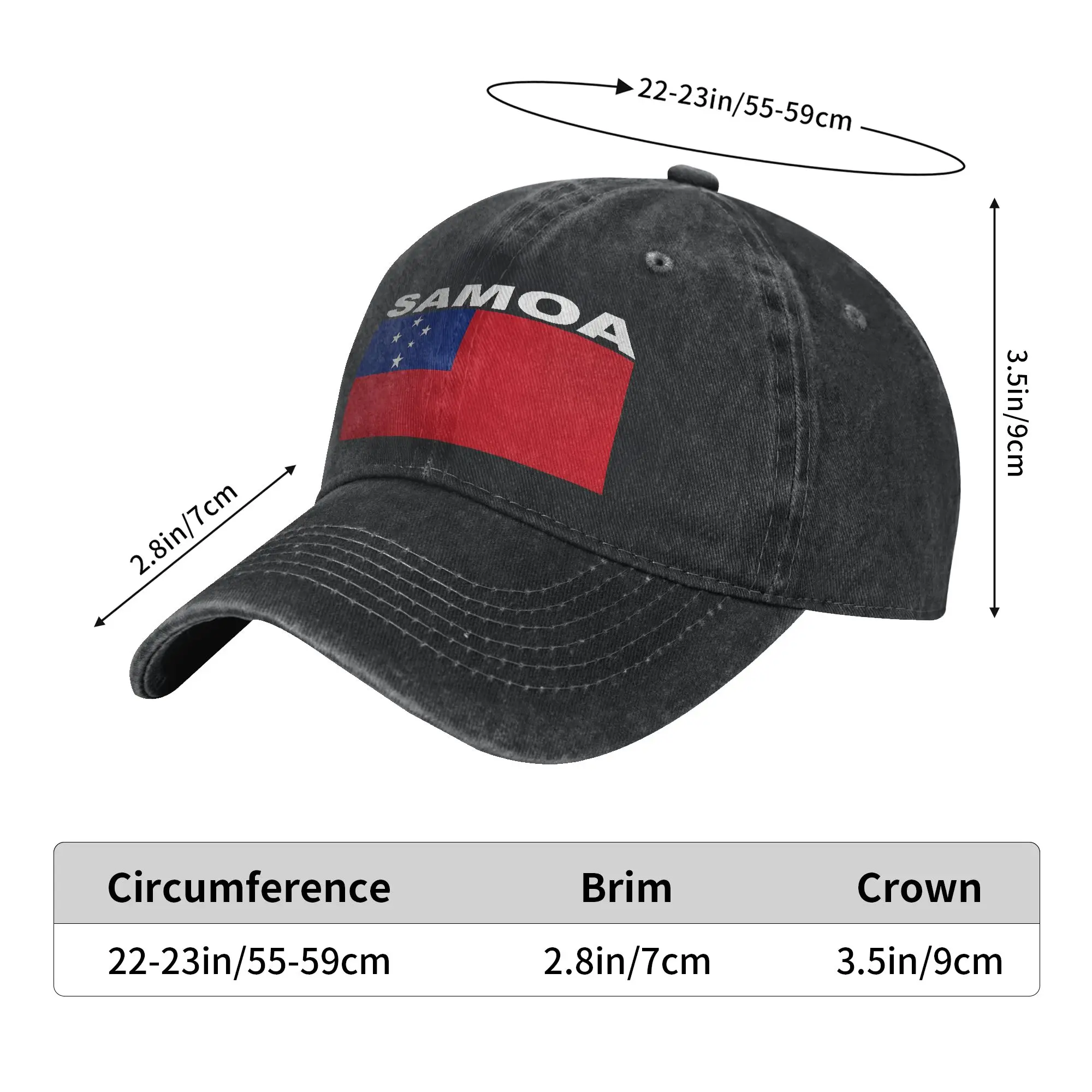 Samoa Flag Casual Baseball Cap For Female Male Summer  Outdoor Gym Trucker Hat Stylish High Quality Baseball Caps