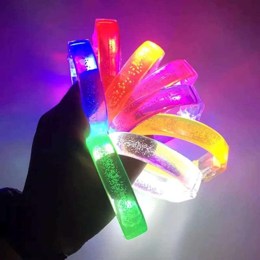 Plastic Luminous Wristband Luminous Glow In The Dark Silicone Bracelet Shine Cuff Party Supplies Wrist Band Party