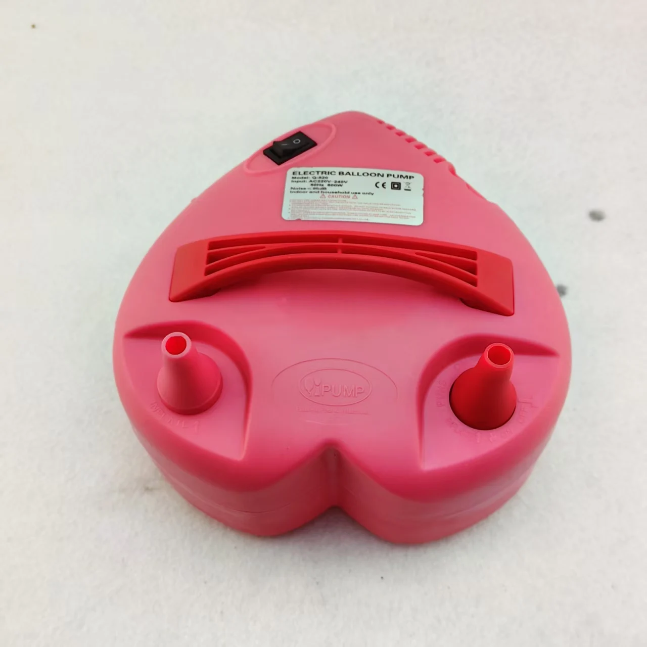 Heart Shaped Portable Electric Balloon Inflator Pump Double Nozzle Air Blower For Party Balloons Inflatable Tool