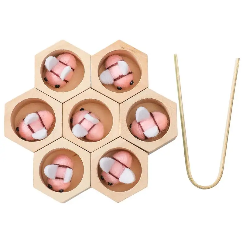 

Honey Bee Toys Clamp Bee To Hive Matching Game Sensory Bin Tools Toys Early Learning Bee Toy Interactive Funny Kids Toy For Home