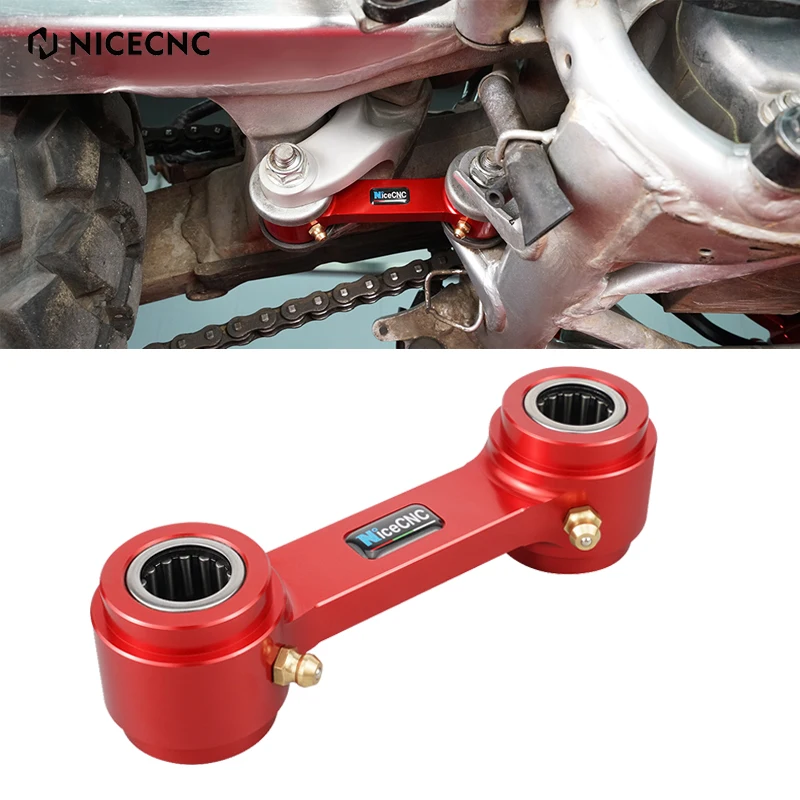 NiceCNC Motocross 1.18in 30mm Lowering Link For Honda XR650L 1993-2022 XR600R 1985-2023 2022 2021 2020 Red Aluminum #03-04208-29