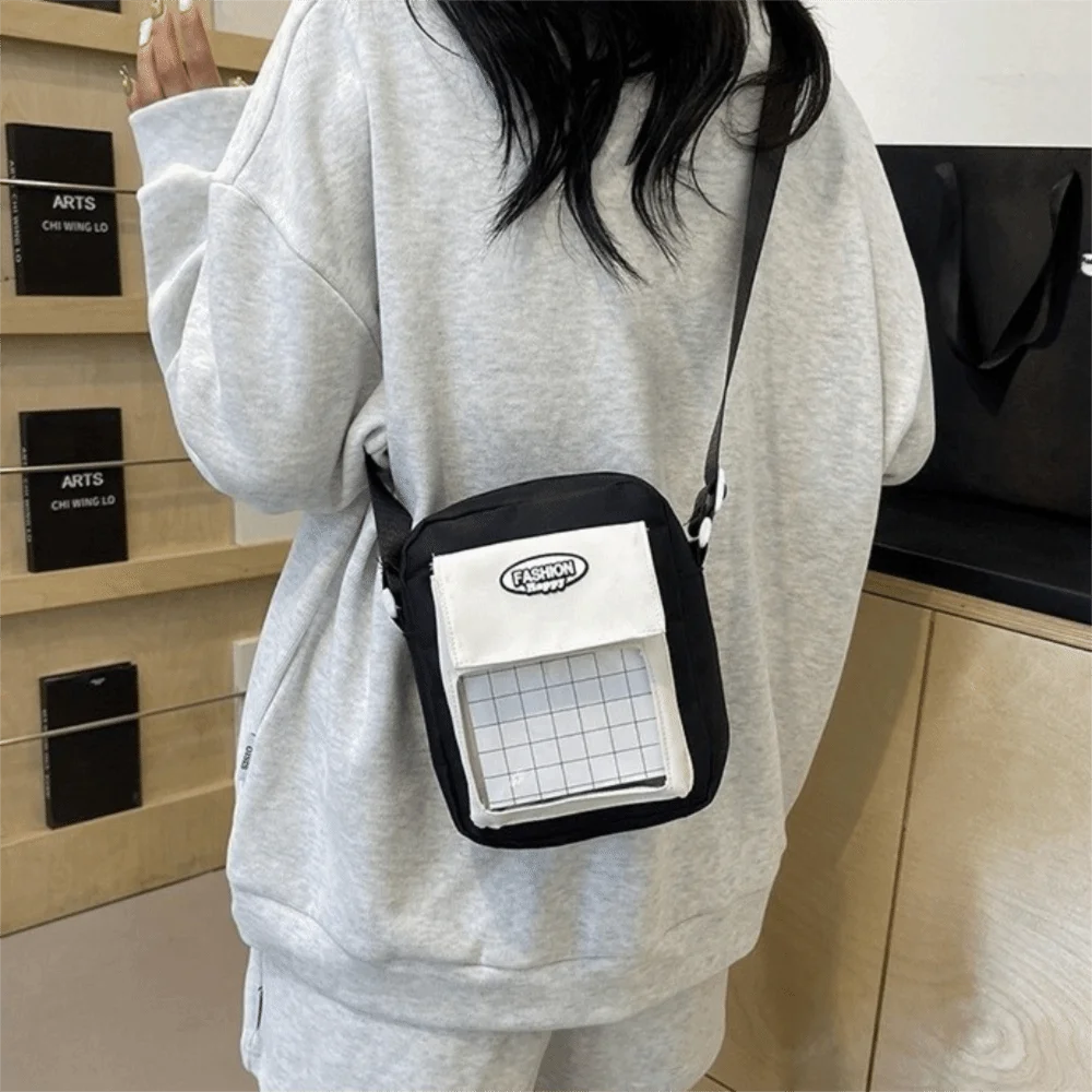 

Модная сумка-итабэг из ПВХ и холста, большая прозрачная сумка в японском стиле, готика, Y2K, аниме, для демонстрации коллекций, для работы