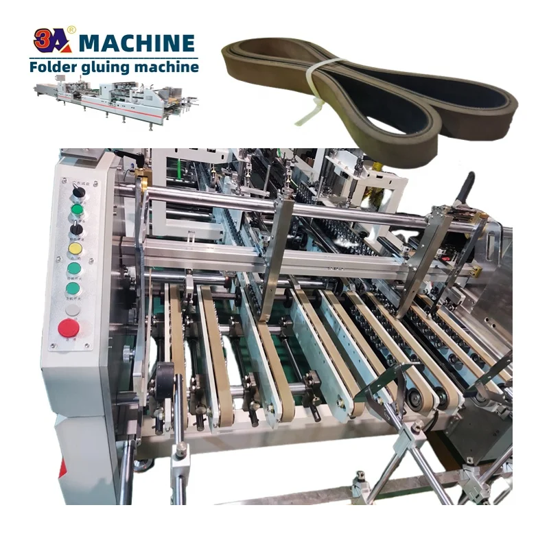 Automatic  Box Folding Gluing Machine Accessories Box Pasting Machine Belt Small Box Folder Gluer Feeder Belt