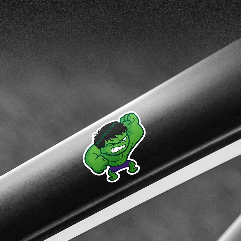 Cartoon Green Giant Bicycle Stickers for MTB Head Tube Fork Top Tube Personalised Decoration Waterproof Road Bike Vinyl Decals