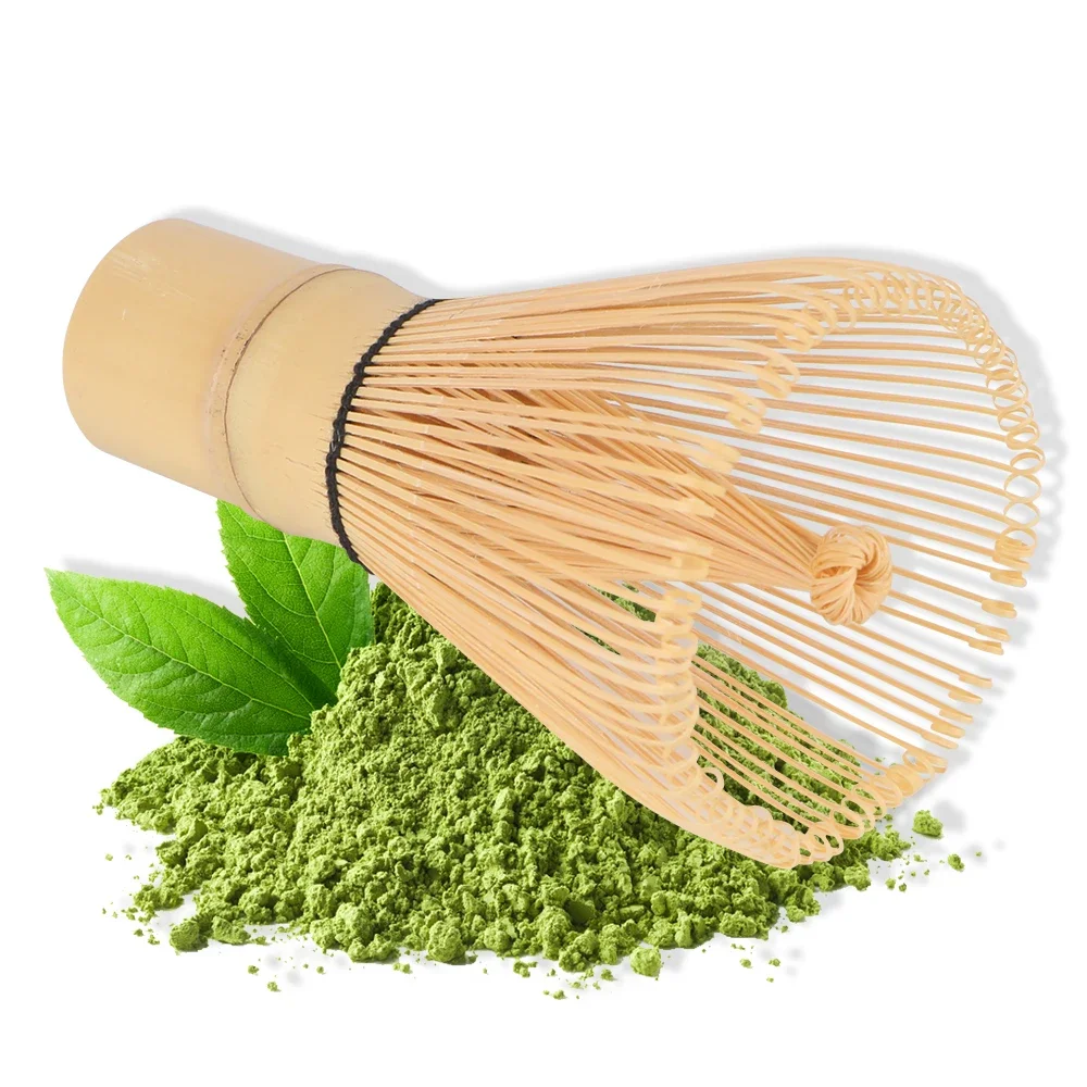 Japanese Matcha Ceremony Bamboo Whisk 100% Pure Green Tea Powder Kitchen Teaware Chasen Tea Tool Tea Brush for Brewing Matcha image 4