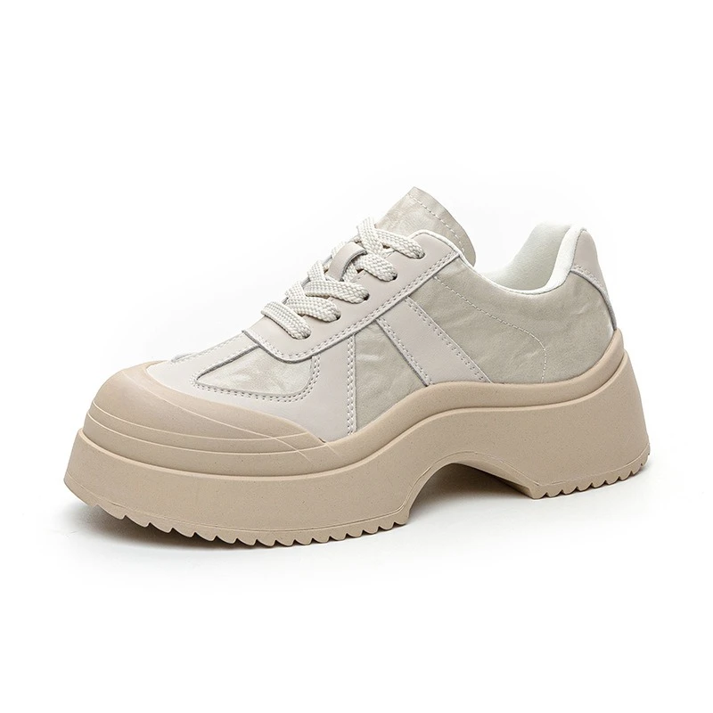 

CICIYANG Women's Platform Sneakers Shoes 2026 Spring New Comfortable Female Skateboarding Shoes Korean Lace-up Ladies Shoes