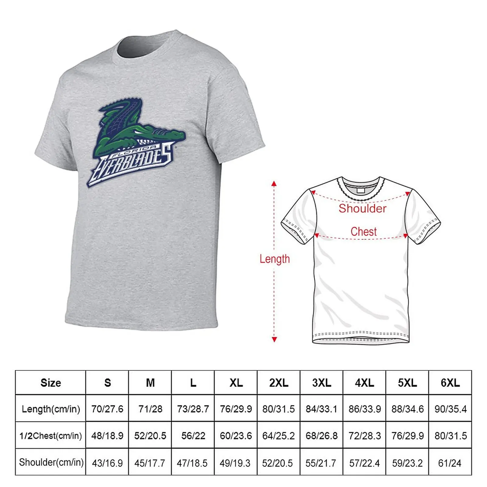 New Florida Everblades T-Shirt Short sleeve tee graphic t shirts quick drying t-shirt men t shirt