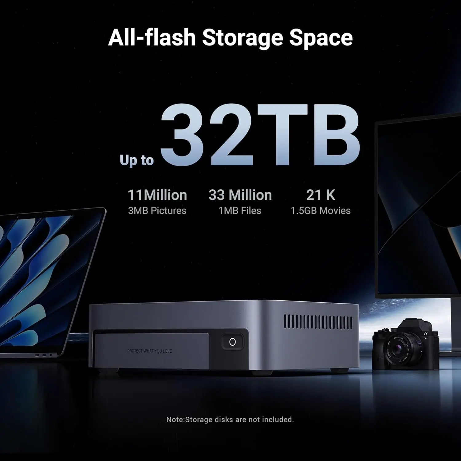 UGREEN NASync DXP480T Plus 4 Bay All Flash SSD NAS i5 1235u 10Core CPU 8GB DDR5 RAM 128G SSD Network Attached Storage