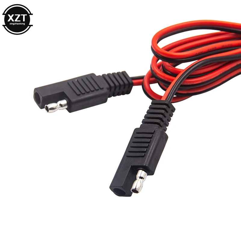 18AWG Pure Copper 0.7 Square 12V 10A Connecting Wire SAE Power Extension Cable 1/2M Male Female Car Battery to Solar Cell