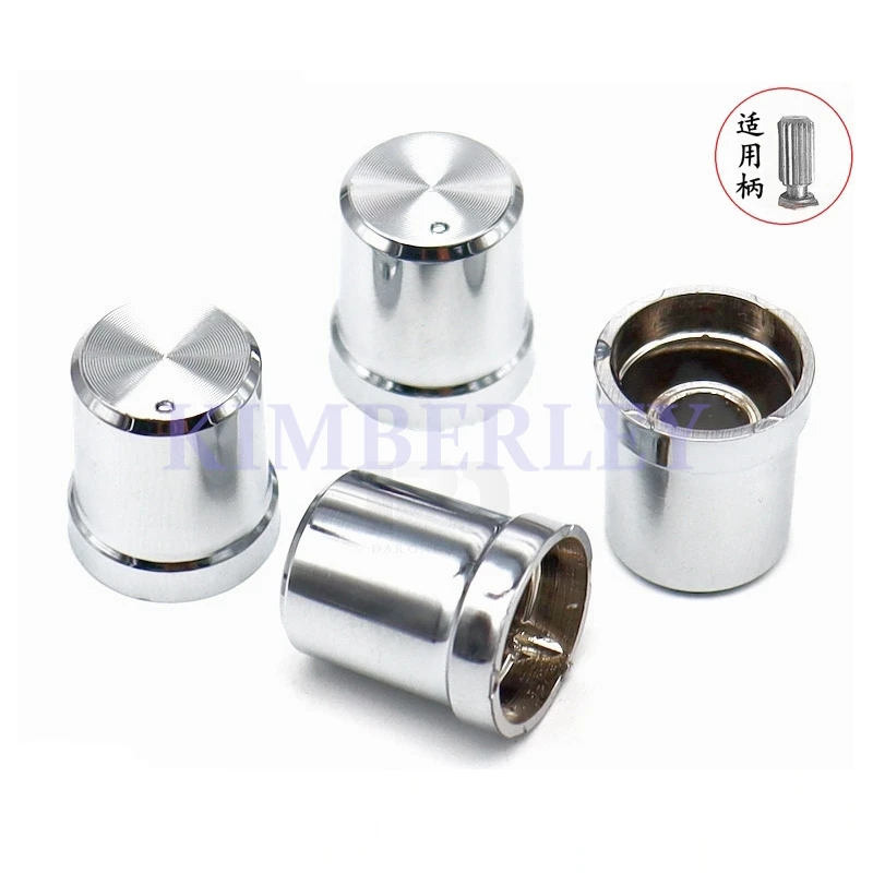 

20PCS 15 X 17 Silver Plastic Knob Cap Potentiometer Knob Cap Power Amplifier Volume Adjustment Knob Cap Plum Shaft 6