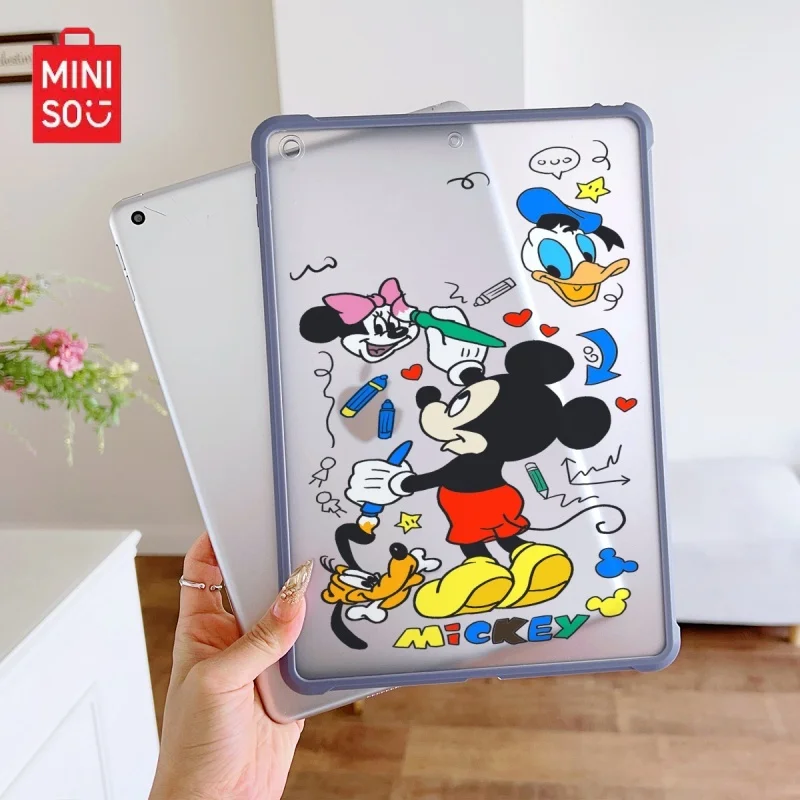 

Miniso DisneyPattern purpleTransparent ipad case,suitable for ipad Pro 6/M4,Air3/5,Mini6,ipad 6/10,8.3/9.7/10.5/12.9/10.9/11inch