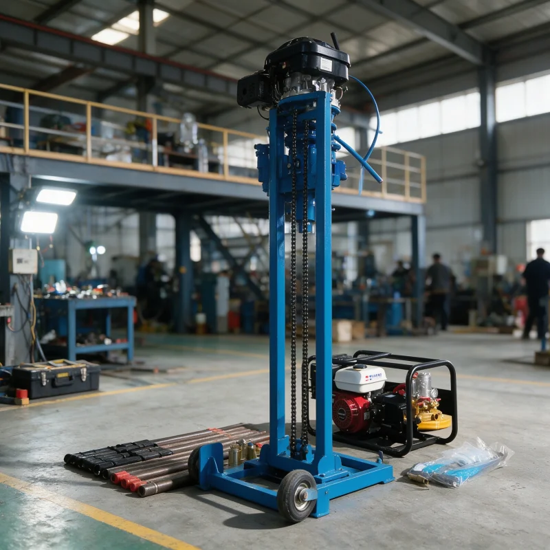 Customized Compact Backpack Core Drill Petrol Diesel 15M Accurate Intact Sampling Light Single Person Use