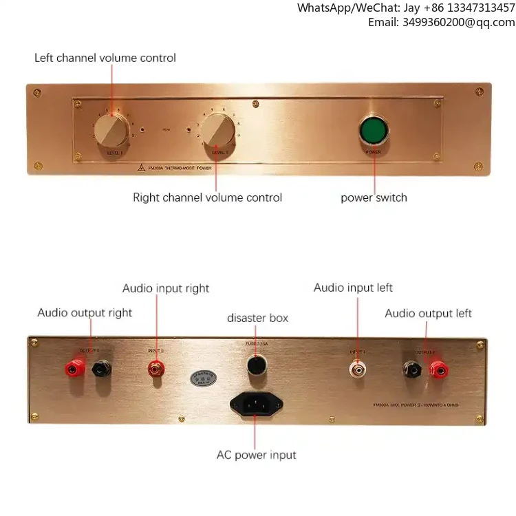 

Аудиоусилитель FM Acoustic FM300A Classic, 150 Вт * 2, алюминиевый, высококачественный