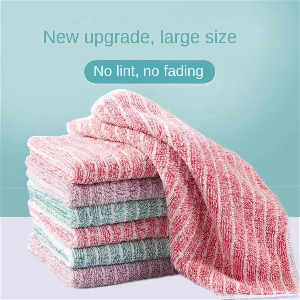 1/3/5pcs Kitchen Special Rag Household Nonstick Oil Absorbent Towel Non-linting Tablecloth Household Supplies Cleaning Dishcloth