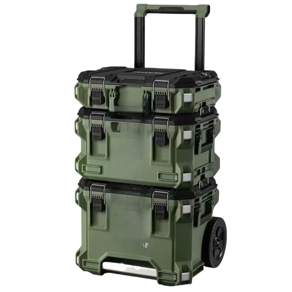 Stacked toolbox three-piece system toolbox, storage box hardware toolbox