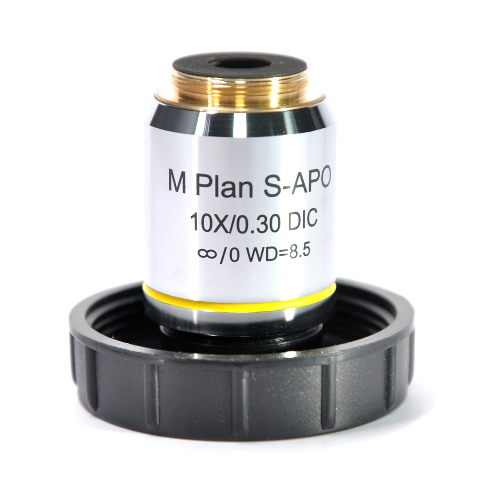 Plan M S-APO 10X Plan graphique Metnotch Haute résolution Semi-sélectivement chromatique Objectif Extron Longue distance de travail DIC ou.com