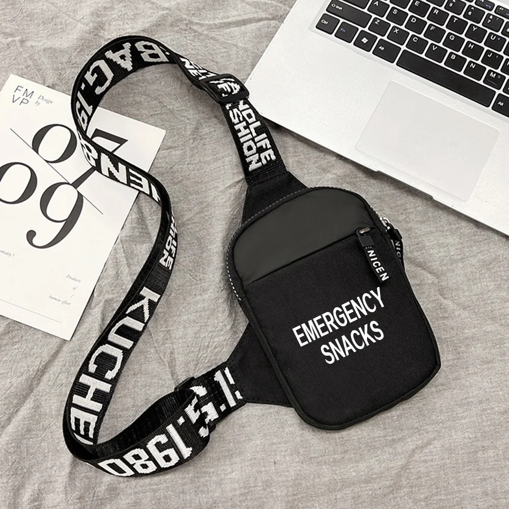 

2025 New Men Chest Pack Large Capacity Casual Sport Chest Bag Fashion Multi-functional Travel Hiking Crossbody Bag Snack Series