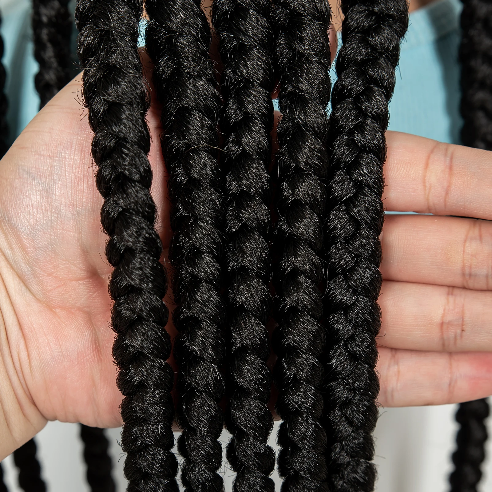 32In Full Lace Cornrow Braided Wigs Synthetic Braiding Hair Wigs Knotless Lace Frontal Braids Wig with Baby Hair for Black Women image 4