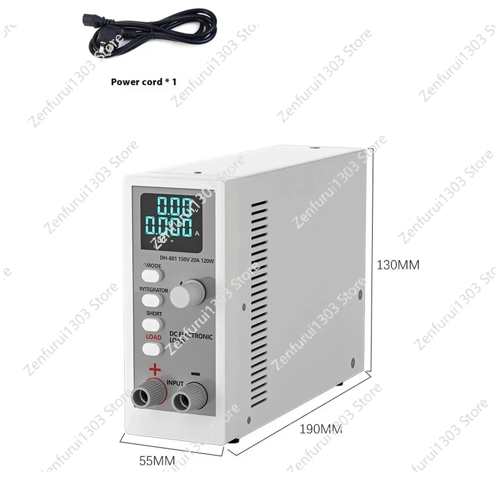 Programmable DC Electronic Load 120W,0~150V,0~20A,0.1~999.9ohm,Support CC(Fixed Current), CV(Fixed Voltage),CP(Fixed Power) Mode