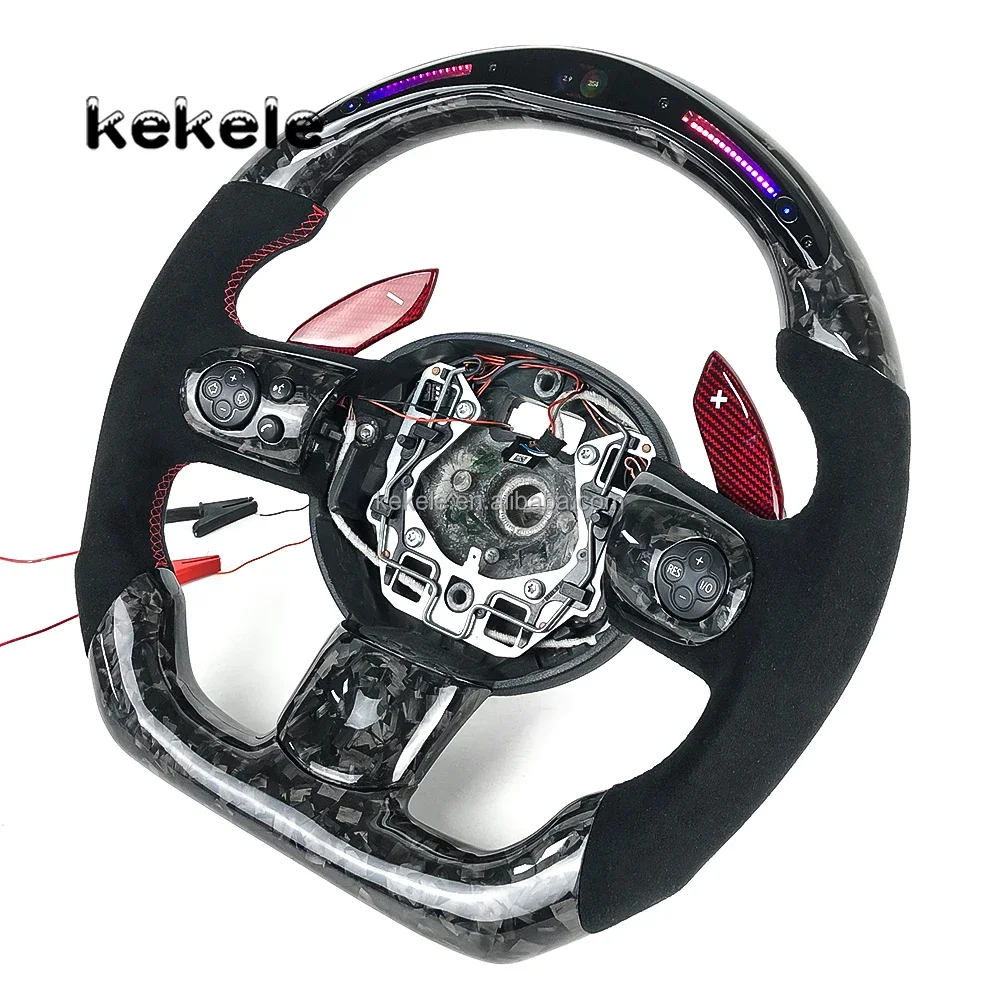 Car Accessories for BMW Mini R56 F55 F56 Cooper S JCW R50 F57 R57 R55 F60 F54 LED Forged Carbon Fiber Steering Wheel Supports！！