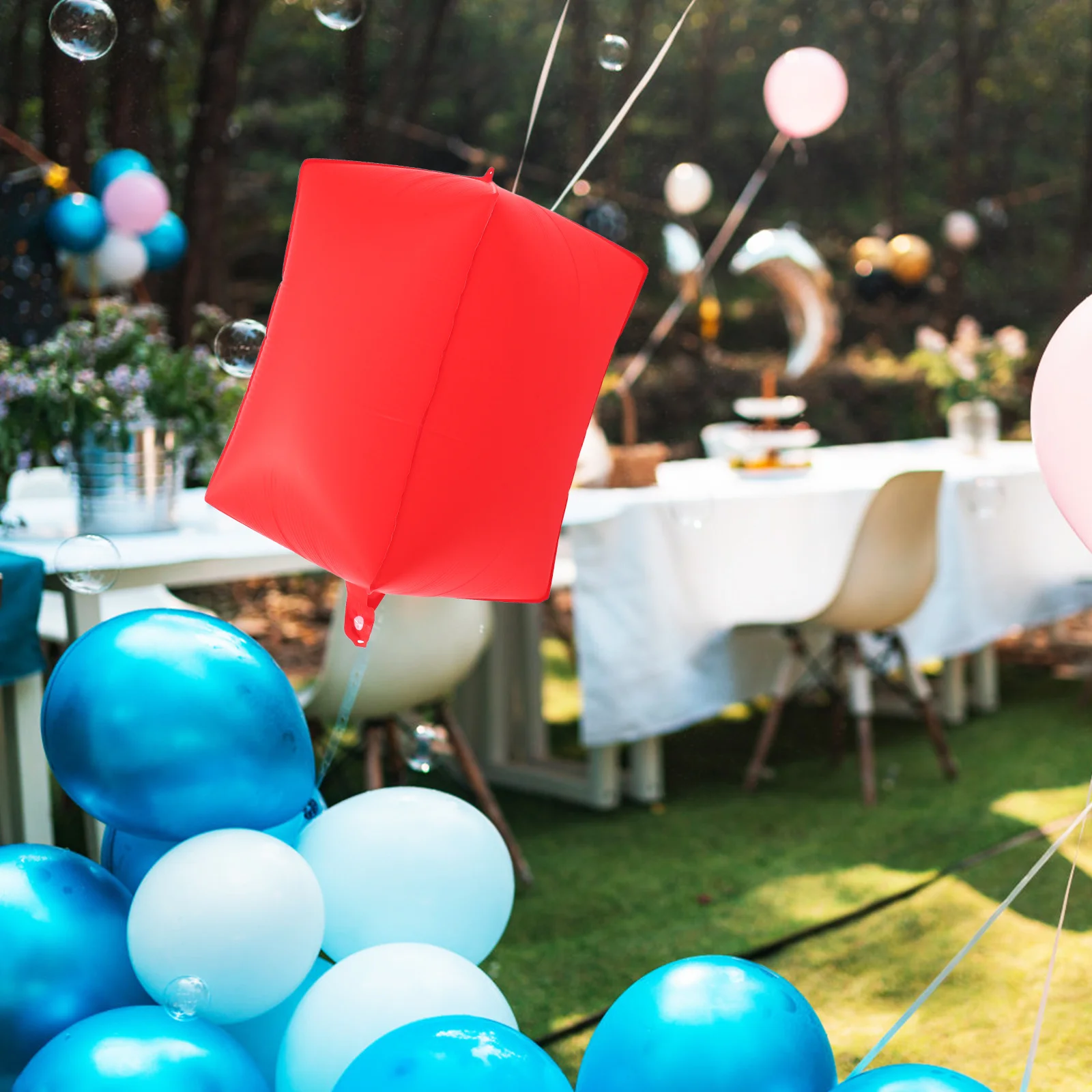 

5Pcs Square Inflatable Balloon Writable for Birthday Party Wedding Decor Floating Decorative Lighting Party