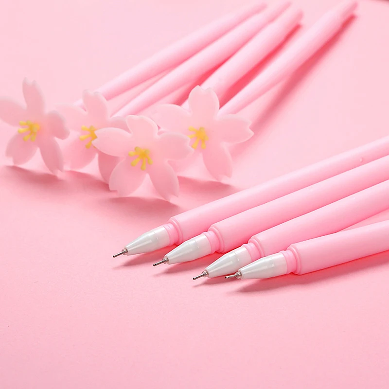 

1PCS 0.5mm Creative Flowers Gel Pen Student Signature Creative Stationery School Supplies