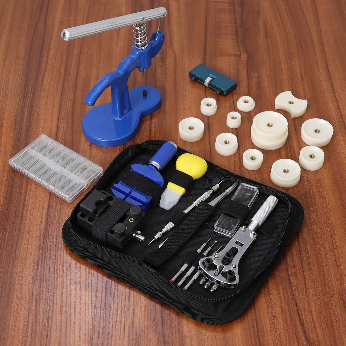 

409pcs Watch Repair Tool Kit Antimagnetic Screwdriver Spring Bar Remover Stainless Steel Tweezers Watchmaker Tools Case