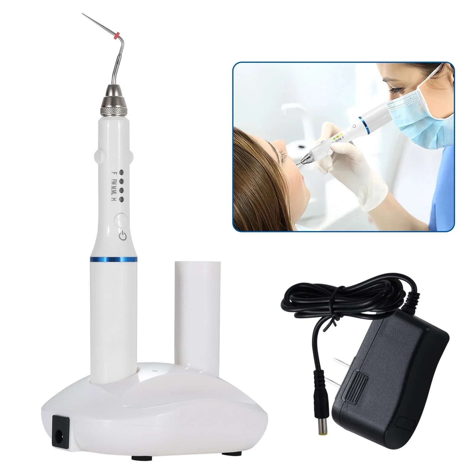 قلم تسخين لاسلكي لنظام اللبية من إندو جوتا بيرشا + 4 أطراف إبر