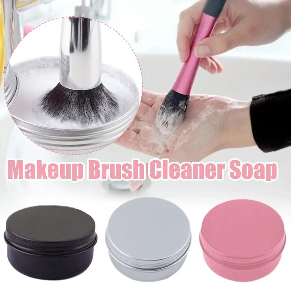 Makeup Brush Cleaner Shampoo Soap Solid Brush Cleaning Tool for Removing Cosmetic Color and Dirty Stain Brush Cleaner Pad G4B2