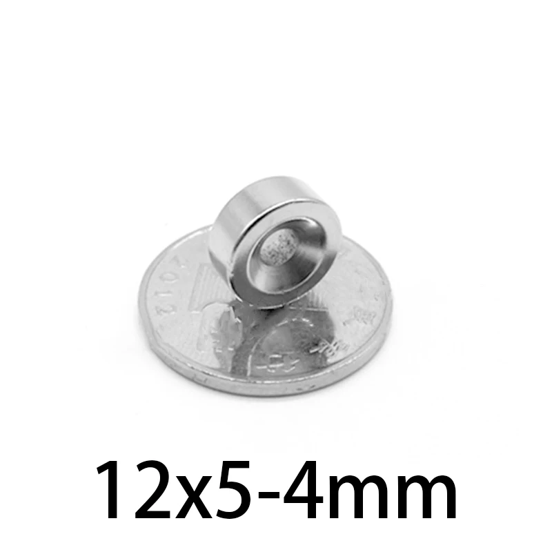 12x5-4mm Magnetic Perforated Circular Magnet 12X5-4 Powerful Round Hole Magnet 12*5-4mm For Home Refrigerators, Offices DIY