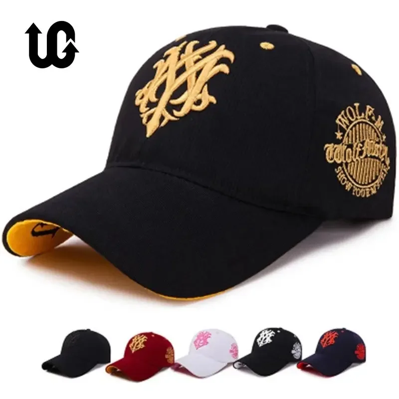 

Totem Embroidered Baseball Cap Fashion Men Women Caps Spring And Summer Snapback Hip Hop Hat Adjustable Flame Sun Shading Hats