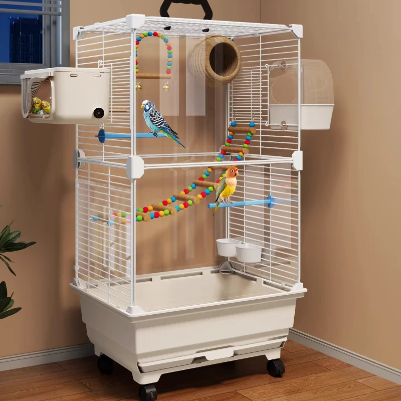 

Outside Bird Cages With Stand Hammock Iron Stainless Goldfinch Bird Cages With Wheels Accessories Bird Supplies