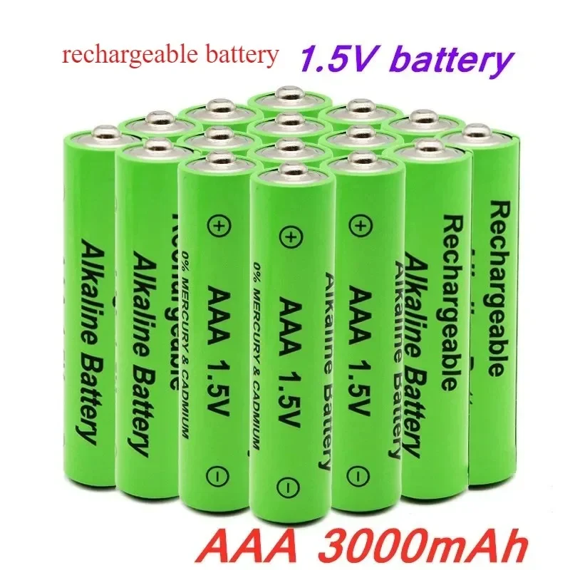 topOriginal 2-16PCS 1.5V AAA Rechargeable Battery 3000mAh Ni-MH Alkaline Battery for Clocks Mice Computers Toys So on