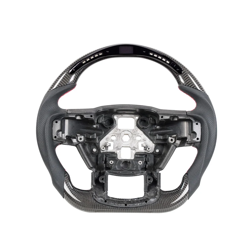 Racing Steering Wheel for Ford F-150 Raptor 2015-2020 Carbon Fiber Steering Wheel