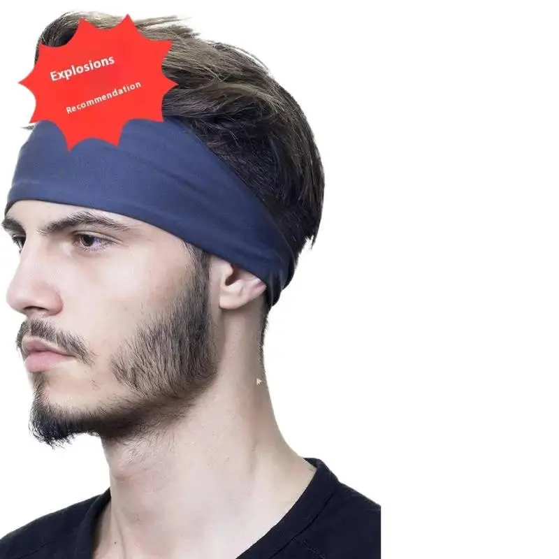 Men's Sports Headband Sweat-absorbing and Anti Sweating Band Running Fitness Headband Headband Hoop Yoga