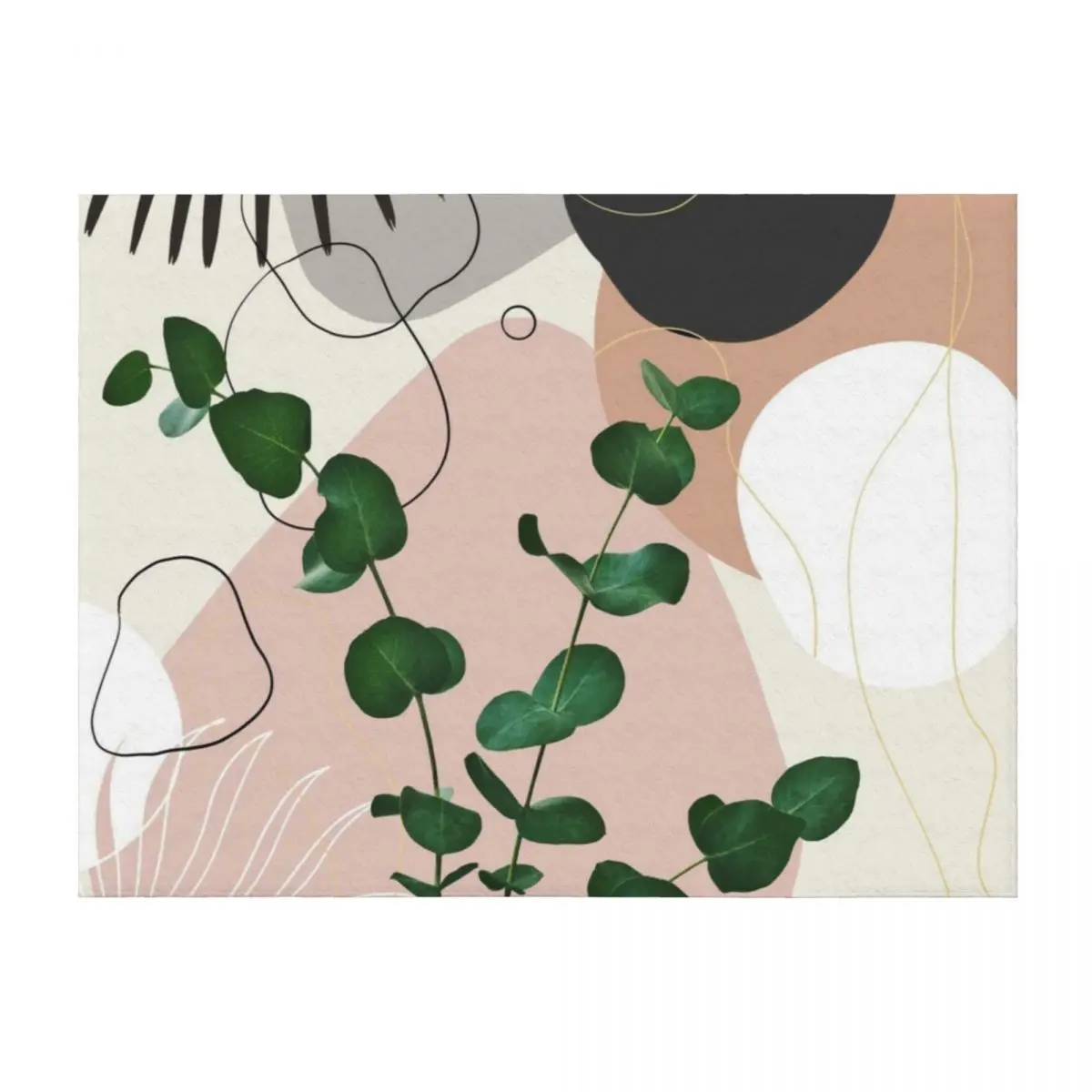 

Eucalyptus Fan Palm Finesse #1 #tropical #decor #art Throw Blanket Cute halloween Extra Large Throw Large Blankets