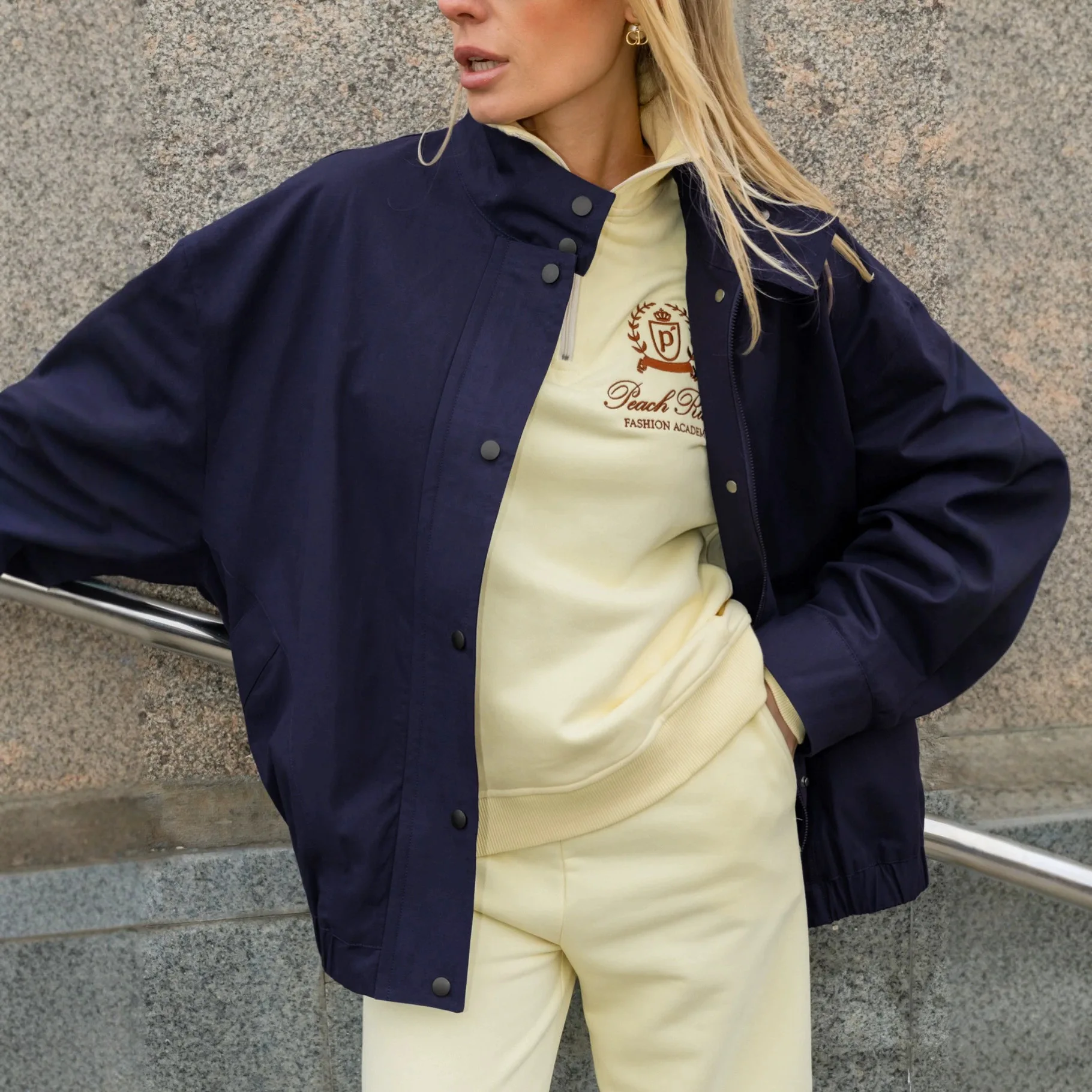 Loose Fit Utility Jacket Women Lapel Collar Multi Pockets Solid Color Autumn Winter Streetwear Casual Daily Outerwear Cozy Coat