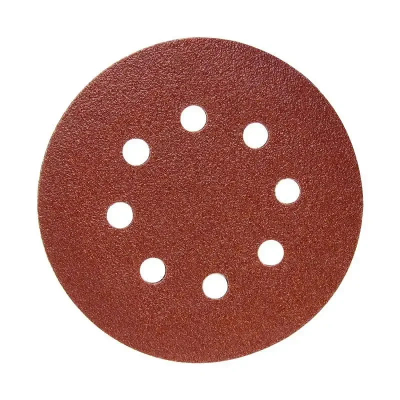 50PCS 180mm 7 Inch 8 Holes Hook and Loop Sanding Disc Sand Paper Grits 40 ~ 2000 for Polish Tools Accessories