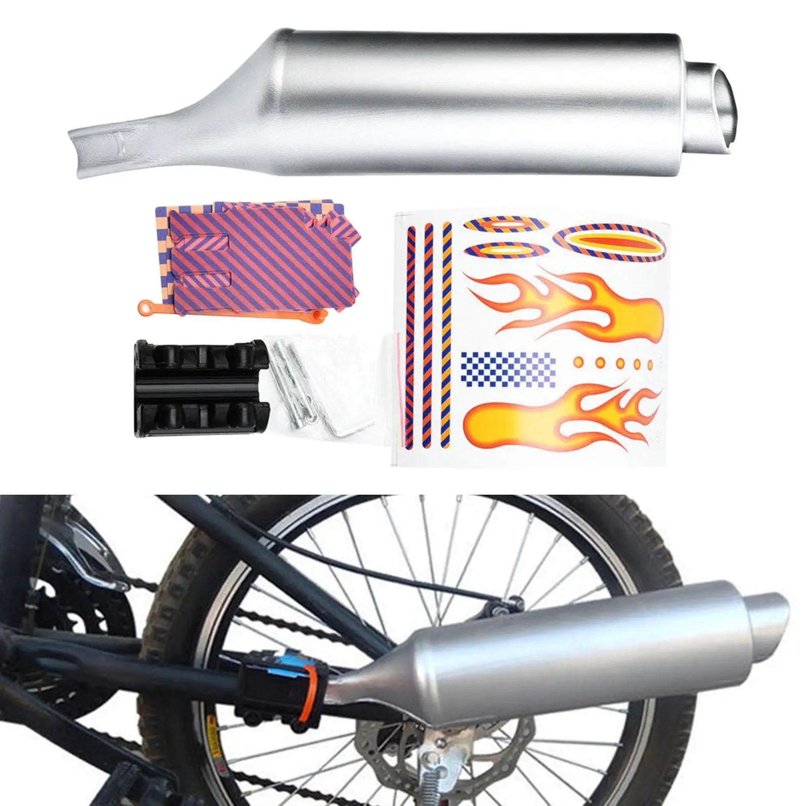 Exhaust Sound System Motorcycle Noise Maker Bike Accessories Exhaust Pipe with