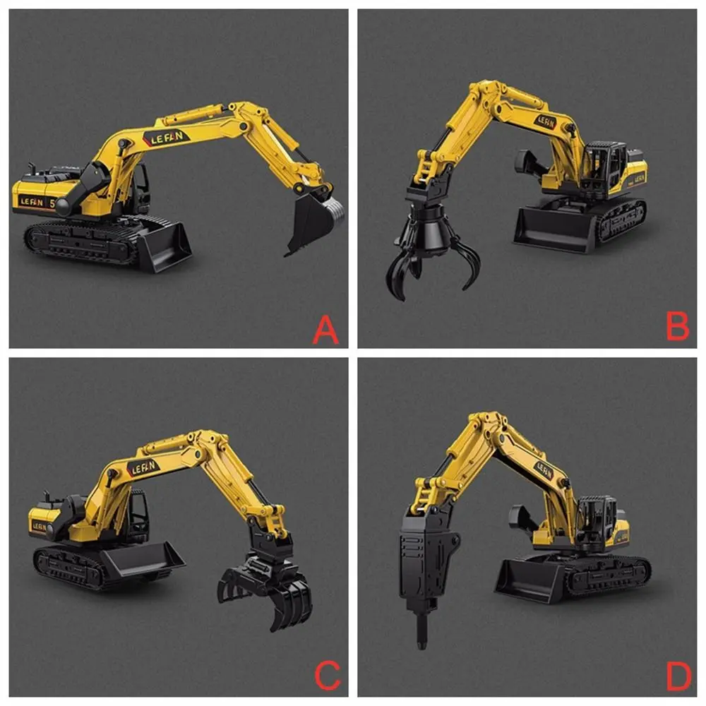 Drill EbEngineering-Modèle réduit de camion à inertie en plastique, bulldozer, grue, voiture, jouet, simulation