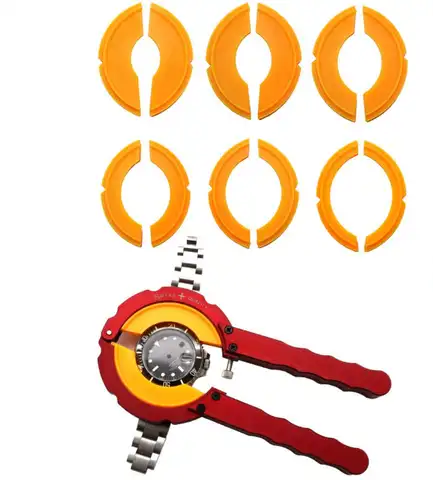 Removedor de bisel de reloj profesional, herramienta de abridor de anillo de bisel de reloj de aleación para relojeros, juego de herramientas de extracción de anillo exterior giratorio
