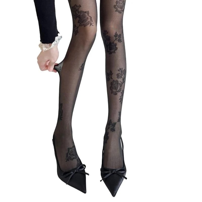Kobiety Y5GC Rajstopy wysokie rajstopy wzorzyste rajstopy rajstopy rajstopy rajstopy faterskie